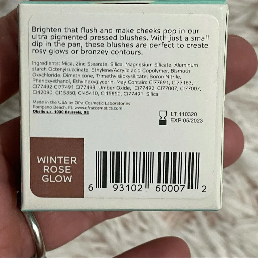 OFRA pressed powder blush winter rose glow